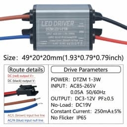 Waterproof IP65 LED Driver 25-36W 18-25W 12-25W 8-12W 4-7W 1-3W Power Supply 250mA 300mA Constant Current Voltage For Light Bulb