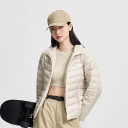 BOSIDENG New 90% Down Jacket for Women Light Jacket Hooded Jacket