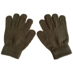 Winter 4-11 Year Old Children's Writing Cold-proof Warm Gloves Solid Color Knitted Wool Acrylic Full-finger Split-finger Gloves