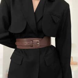 1pcs Belt Women Ins Wind Versatile Korean Version Black Dress Wide Waist Cincher Women Summer Outerwear Fashion Suit Decorative