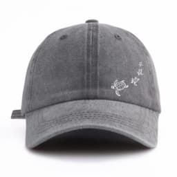 1pc Turtle Print Washed Baseball Cap for Adults,Minimalist Retro Style Casual Soft Adjustable Dad Hat,Perfect As Gift