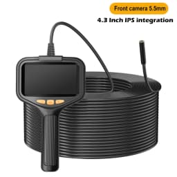 4.3'' Industrial Endoscope Camera 1080P HD 50m Rigid Cable Hand-held Waterproof Borescope Camera Split Design Check Car Sewer