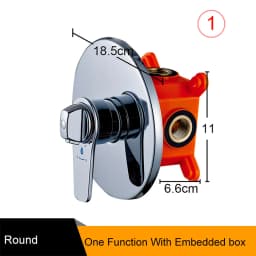 Brass Bathroom Concealed Thermostatic Mixing Valve Wall Mounted Stainless Steel Shower Panel Controller for Home Improvement