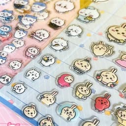 Chiikawa Cartoon Glue, 3D Three-Dimensional Stickers, Cute Hachiware and Usagi Stickers, Cartoon Decorations, DIY Handmade