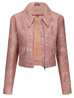 Spring and Autumn New Thin Leather Coat Long sleeved Casual Women's Coat Fashion Short Motorcycle Zipper Leather Jacket