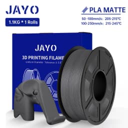 JAYO 3D Printer Filament PLA Matte 1.75MM Neatly Wound 3D Filament PLA 1.1KG Smooth Matte Finish 3D Printing Materials