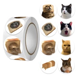 500 Pcs/roll Cat Dog Teacher Reward Sticker Fun MotivationSticker for School Teacher Student Stationery Stickers Kids