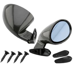 2x California Style Car Racing Side Wing Mirror Universal Classic Retro Bullet Rearview Mirror Kit For Car Replacement