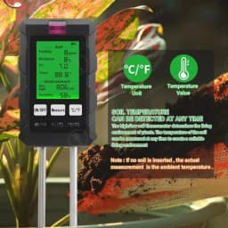 6‑in‑1 Multifunctional Soil Tester PH Moisture Fertility Temperature Detector For Garden Potted Plant Soil Analysis