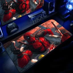 Marvel Deadpool Anime Mouse Pad Office PC Gamer Cabinet Mouse Mat Laptop 900x400 Keyboard Mousepad Extended Desk Mat Cool Carpet