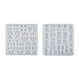 2Pcs/1Pc DIY Earring Silicone Mold Irregular Dangle Making Tool Handmade Necklace Jewelry Pendant Mold DIY Resin Casting Mold