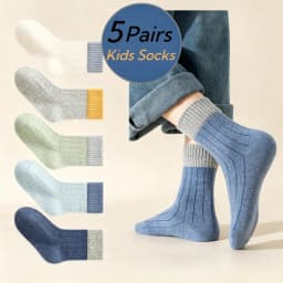 GreenC Kids Crew Socks 5 Pairs Children's Socks Boys Spring Cotton Socks Baby Child 1-14T Sport Sock