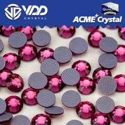 VDD Multi-color ACME+Series Top Quality Glass Hot-Fix Rhinestones Crystal AB Flatback Glitter Strass Stones For Fabric Garment