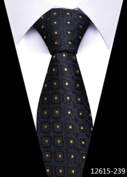 Newest Style 8 cm Necktie Man Blue Golden Striped Wedding Accessories Performance Tie Men Necktie Gravatas Fit Business