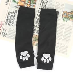 New Cute Cat Claw Half-finger Knitted Gloves Gothic Lolita Arm Cover Arm Warmers Fingerless Punk Long Wristband Y2K Girl Gloves