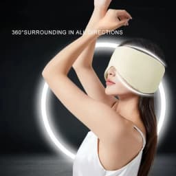 Eye Mask Sleep Ice Silk Breathable Relieve Fatigue Warm Cool Double-sided Full Coverage Blackout Noise Reduction Eye Mask