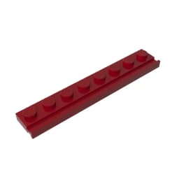10PCS PLATE 1X8 WITH RAIL Compatible 4510 Plate Modified Self-Locking Bricks Building Blocks Toys Accessories