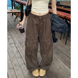 American Style Pure Cotton Work Pants Women's Spring Autumn Loose Straight Jazz Dance Wide Leg Floor-Length Pants