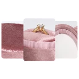 Single Velvet Ring Box Cute Oval Shaped Display Jewelry Box For Wedding Ceremony Ring Box Packaging Gift Packaging Accessories