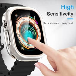 Case for Apple Watch Ultra 4 3 2 49mm Screen Protector TPU Anti-Scratch Shockproof Shell Protective Cover iWatch Series Ultra