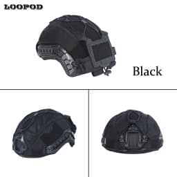 Tactical Helmet Cover for Maritime Helmet with NVG Battery Pouch Hunting Suitable for Tactical Protective and Outdoor Activities