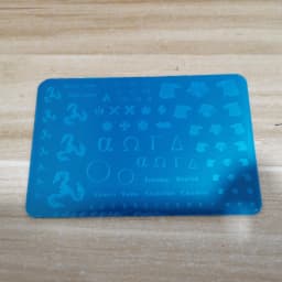 2Pcs/Design OEM Custom Customized DIY Design Stainless Steel Nail Art Stamping Template Plate with Your Own Drawing Regular Size