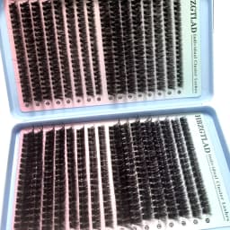 HBZGTLAD 32rows Fluffy Thick Eyelash Clusters Wispy Individual Lashes 30D-100D Mix Eyelash Extensions False Eyelashes