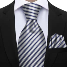 Elegant Ties For Men Gift Fashion Men Tie Set Striped Dot Luxury Necktie Handchief 2 Pcs Business Wedding Suit Accessories