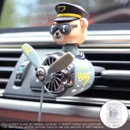 Odorless DIY perfume ornament airplane pilot bear car air freshener decoration accessories aroma vent clip fragrant diffuser men