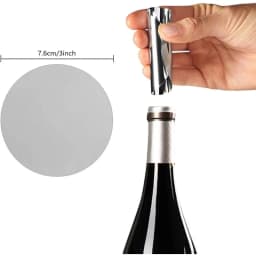 50/100/150/200Pcs 3 Inch Silver Wine Pourer Discs Drip-Proof Drop Drip Stop Pouring Pour Spout Pour Wine Thin Slice