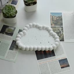 Plaster Tray Rings Storage Plate Photo Props Nail Jewelry Display Matte Decorative Pieces