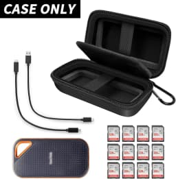 External Hard Drive Case for SanDisk Extreme Portable SSD 1TB 2TB 4TB 500GB External Solid State Drive, Bag for 2 SSD (Box Only)