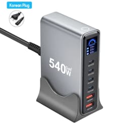 540W Multi-Port GaN Desktop Charger with LCD Screen | 140W PD3.1 Fast Charging for MacBook, iPhone 16 17, Samsung, Laptop, Table