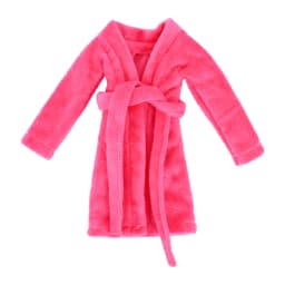 Doll Clothes Bathrobe Mulitcolor Robe Plush Solid/Leopard Dress For 11.8inch 30Cm Accessories Baby Girl's Holiday Gifts