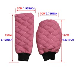 2 Sets PU Leather Stereo Embroidery Car Handbrake Cover Handle Set Manual Gear General Automotive Supplies
