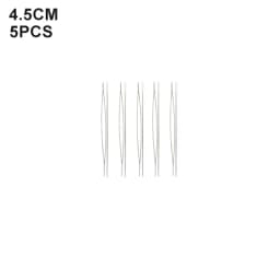 5PCS Open Curved Beading Needles Pins Jewelry Making Tools Stainless Steel Needle for Bead Threading Pins DIY Necklace Bracelet