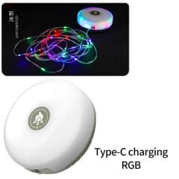 10m LED Reel String Lights Outdoor USB Rechargeable Camping Lamp Solar Fairy Christmas Lights Garden Room Decorative Tent Light