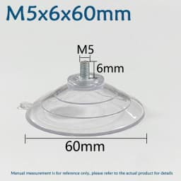 M4 M5 M6 M8 Transparent Suckers With Screw PVC Plastic Sucker Pad Holder Turn Nut Glass Table Tops Storage Tool Hooks
