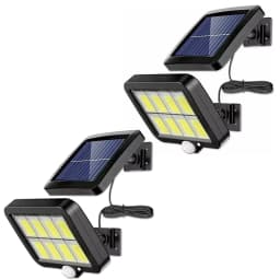 Solar Lights Outdoor Waterproof IP54, 160 COB LED Solar Motion Sensor Wall Lights, Split Design Solar Powered Security Lights with Emergency Lighting for Garden, Porch, Yard, Patio and Outdoor Street