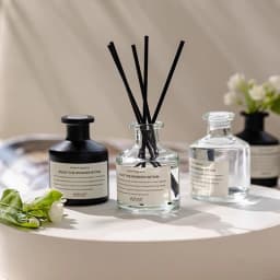 50ml Fireless Aromatherapy Set Freesia Jasmine Fragrance Oil With Reed Diffuser Office Home Decoration Air Freshener Fragrance