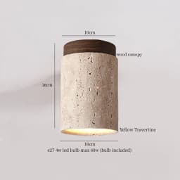 IWHD Japan Wabi Sabi LED Ceiling Lights Bedroom Bathroom Corridor Home Lighting Yellow Travertine Ceiling Lamp Lampy Sufitowe