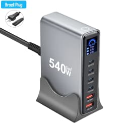 540W Multi-Port GaN Desktop Charger with LCD Screen | 140W PD3.1 Fast Charging for MacBook, iPhone 16 17, Samsung, Laptop, Table