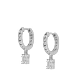 CRMYA Gold Silver Filled Hoop Earring CZ Zircon Heart Higgle Stud Earrings For Women Jewelry Earings Wholesale Aretes De Mujer