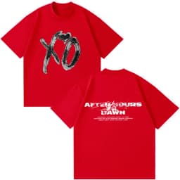 The Weeknd After Hours Til Dawn 2026 Tour PrintT Shirt Men Women Hip-hop T-shirt Summer Short-sleeved Gothic Punk T-shirts Tops