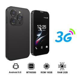 SERVO 16SE Ultra Mini Pocket Smartphone 16GB ROM 3G WCDMA Android 9.0 WiFi Dual SIM Face Unlock Play Store 3.0" Screen Cellphone