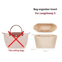 Bag Organizer Insert for Longchamp Nylon Material Super Strong Fit Bag Support Handbag Liner Bags Accessories