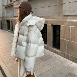 2025 New Winter Down Cotton Jacket Thick Warm Parkas Women Hooded Puffer Coat Loose Casual Overcoat Short Coat Female Outerwear