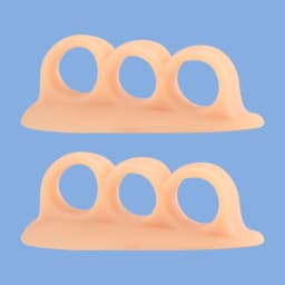 2pieces=1pair Foot Care Gel Hammer Toe Support Pads Bunion Adjuster Silicone Splitter Corrector Orthopedic Supplie Separators