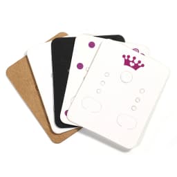 50pcs 3.8x4.8cm Display Card for Earrings Ear Studs Blank Kraft Paper Tags
