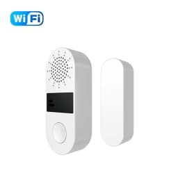 Tuya WiFi/Zigbee Door Window Sensor 130DB Sound Light Alarm Wireless Door Detector SmartLife APP Remote Control for Google Home
